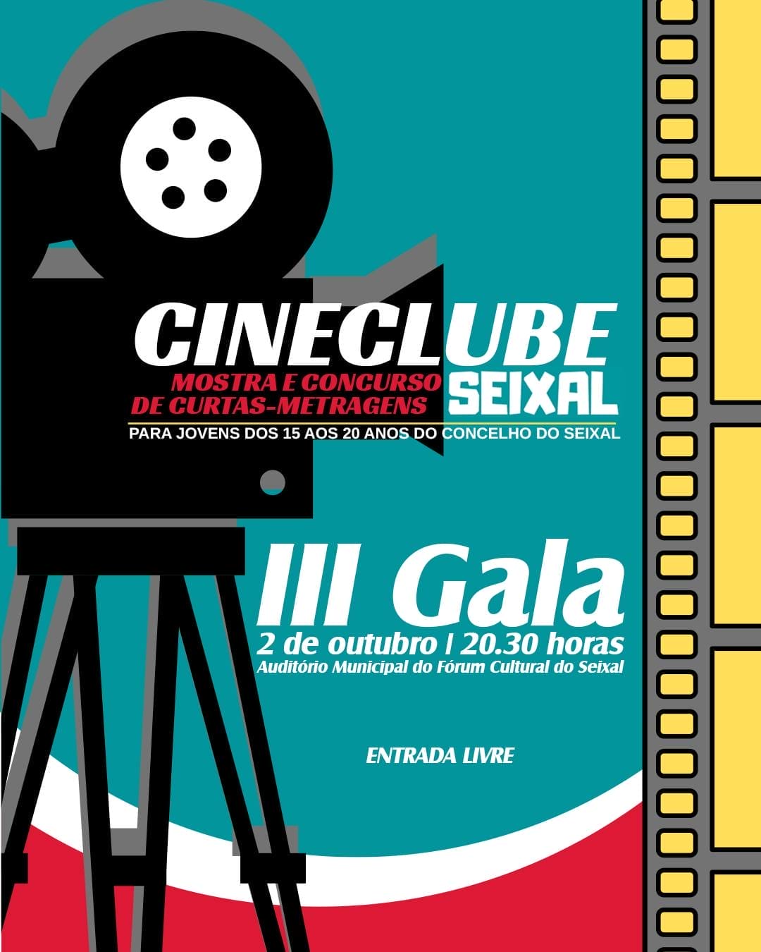 Gala Cineclube Seixal exibe curtas de jovens realizadores