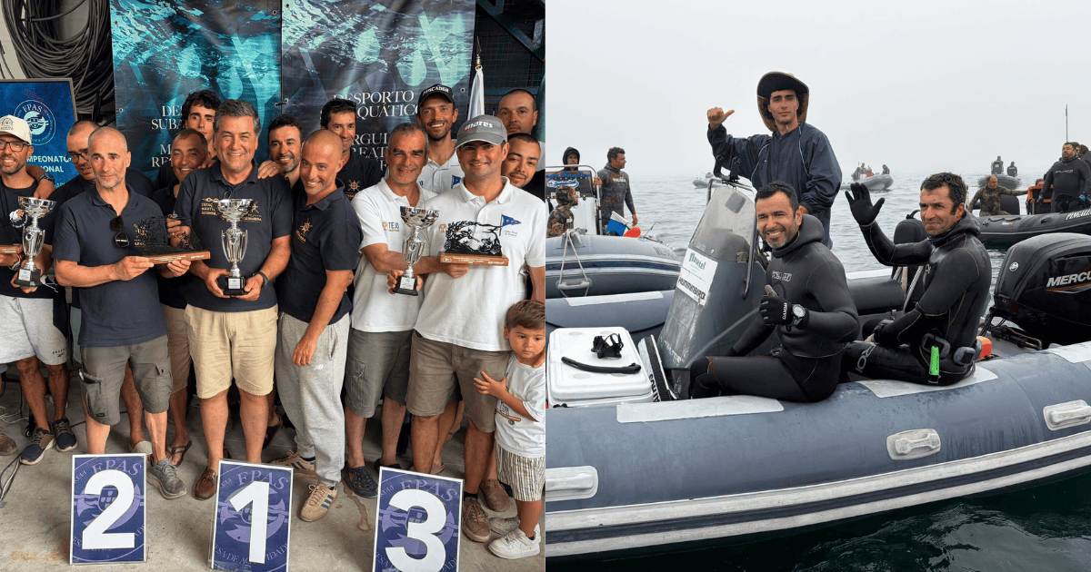 Clube Naval de Sesimbra conquista título nacional de pesca submarina