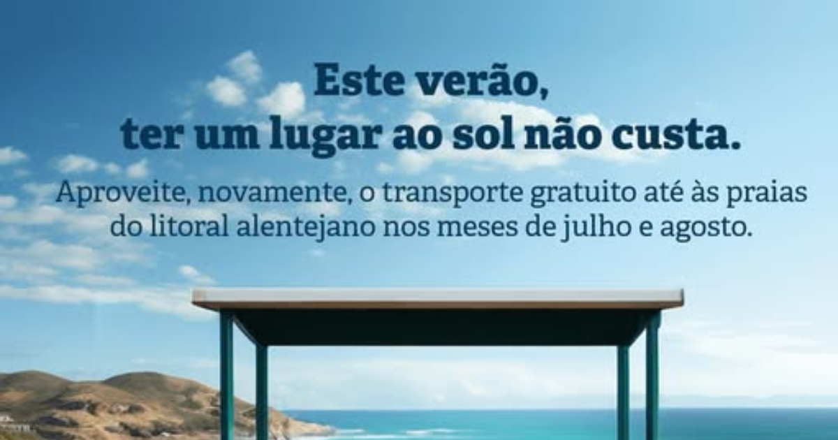 Verão em Odemira com transporte público gratuito entre julho e agosto