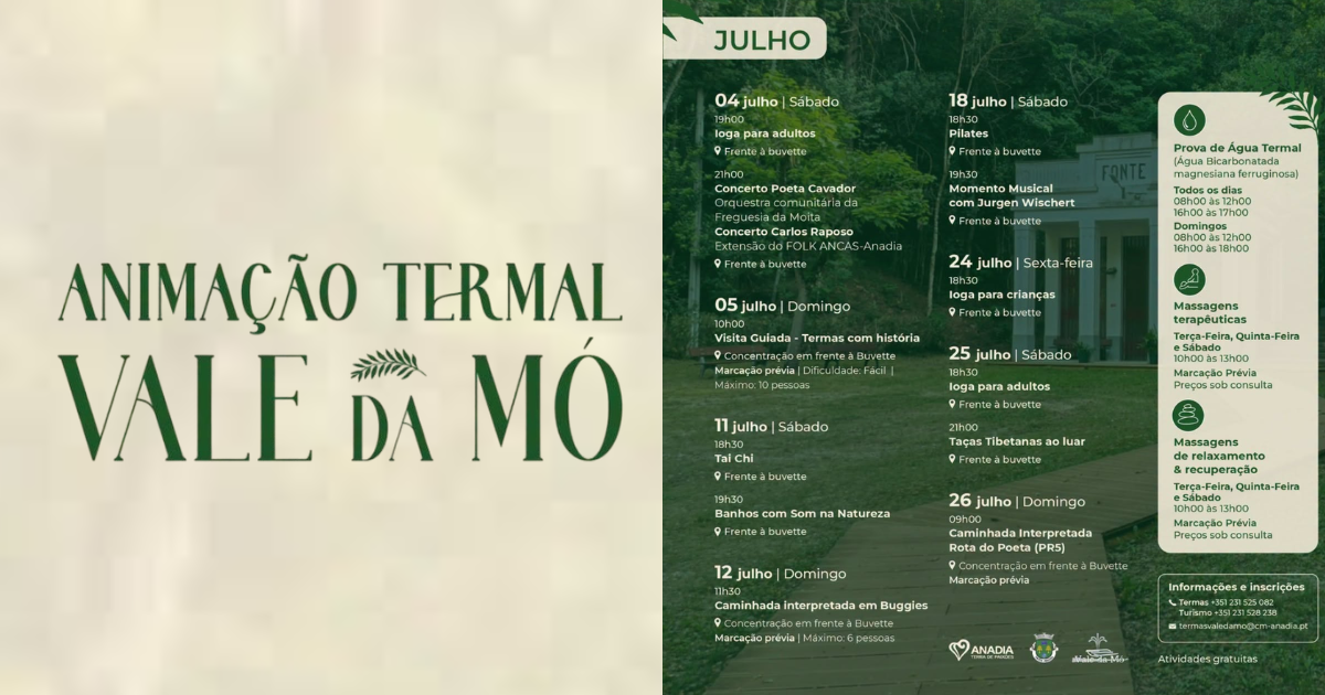 Vale da Mó ganha nova vida com um programa gratuito para toda a comunidade