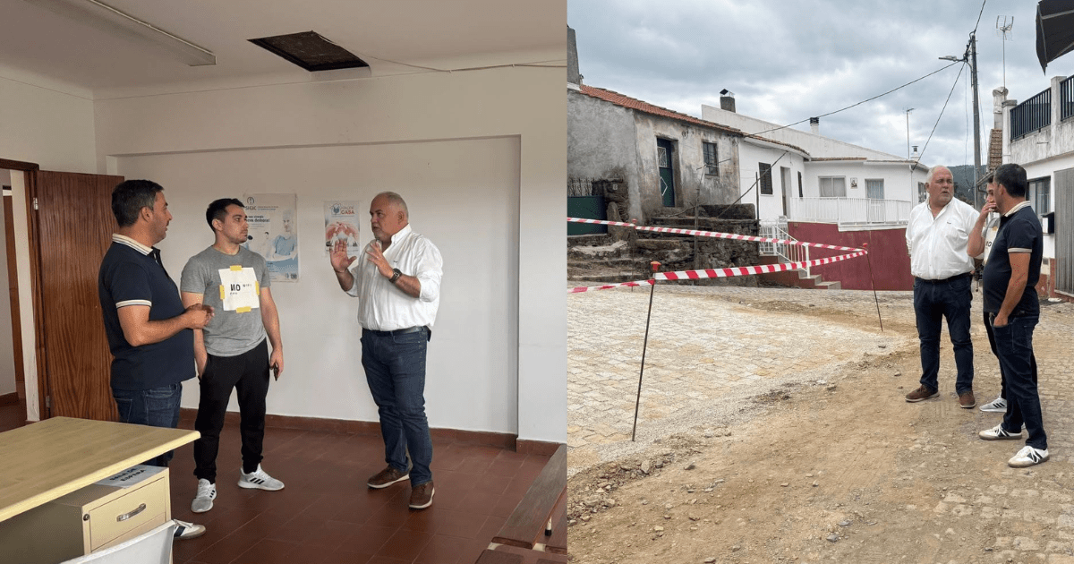 Presidente da Câmara de Penamacor acompanha obras e projetos na freguesia de Meimão