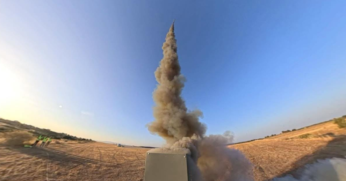 Skylab testa rockets no Aeródromo de Castelo Branco