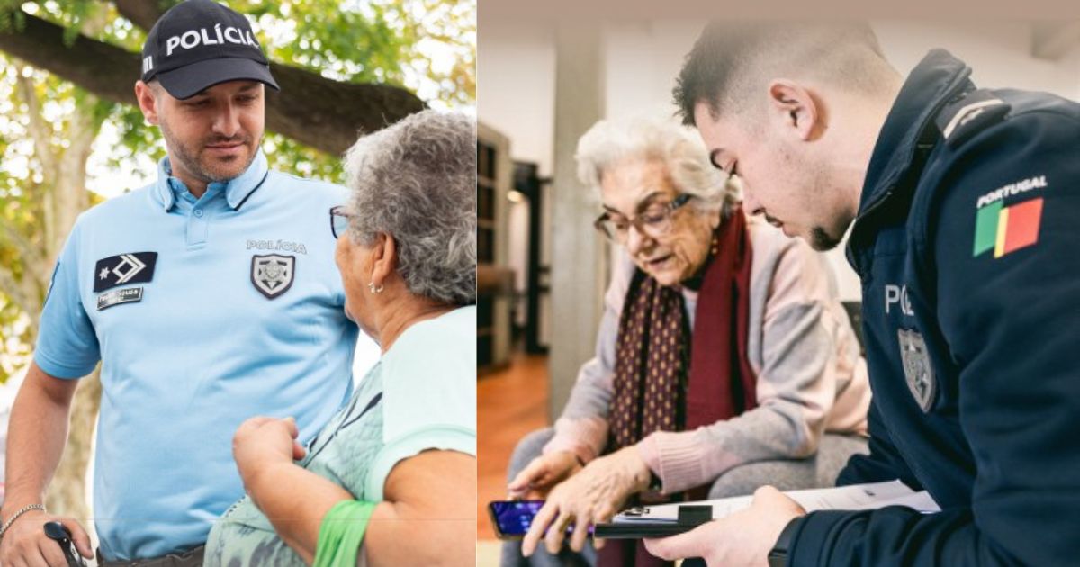 PSP na rua, em campanha preventiva com idosos