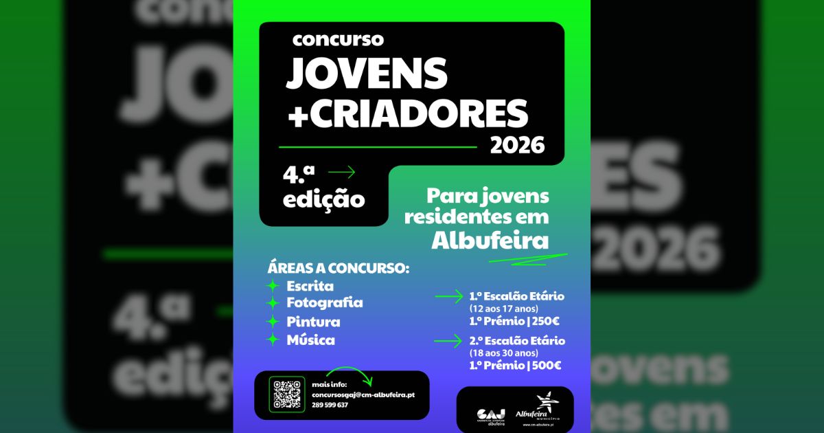 Albufeira lança concurso para jovens criadores com prémios até 500 euros