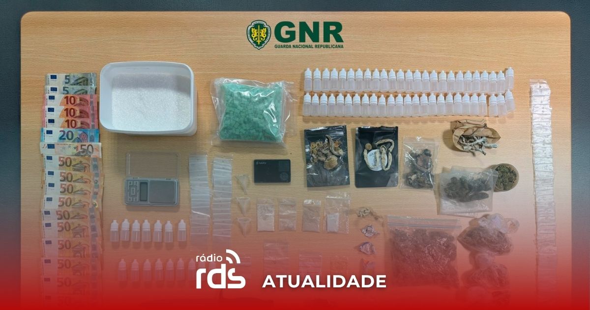 16 detidos em cinco dias: GNR apreende ketamina, MDMA, LSD e outras drogas