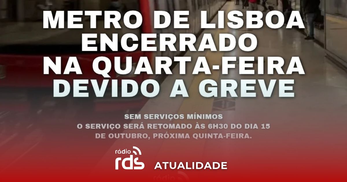 Estação do Metro de Lisboa com portas fechadas durante a greve